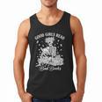 Good Girls Read Bad Books Skeleton Reading Book Halloween Men Tank Top Good Girls Read Bad Books Skeleton Reading Book Halloween Men Tank Top