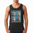 Hedgehog Love Reading And Hedgehogs Child Book Lover Men Tank Top