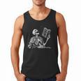 Hilarious Skeleton Holding a Book And Laughing Gothic Men Tank Top Hilarious Skeleton Holding a Book And Laughing Gothic Men Tank Top
