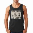Hot Pin Up Girl Comic Book Vintage Reading Is Sexy Men Tank Top