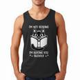I’m Not Reading I’m Judging You Silently Fun Cat Book Lover Men Tank Top