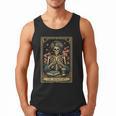 The Introvert Skeleton Tarot Card Coffee Book Lover Men Tank Top