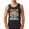 Just A Boy Who Loves Books Reading Bookworm Boys Kids Men Tank Top Just A Boy Who Loves Books Reading Bookworm Boys Kids Men Tank Top