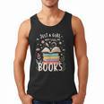 Just a Girl Who Loves Books Cute Book Lover Bookworm Men Tank Top