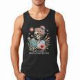 Just A Girl Who Loves Books Messy Bun Book Skeleton Bookworm Men Tank Top