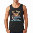 Just a Girl Who Loves Cats And Books Kitties Pet Art Lover Men Tank Top Just a Girl Who Loves Cats And Books Kitties Pet Art Lover Men Tank Top