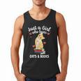 Just a Girl Who Loves Cats And Books Reading Cat & Bookworm Men Tank Top