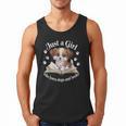 Just a Girl Who Loves Dogs And Books Cute Dog Men Tank Top Just a Girl Who Loves Dogs And Books Cute Dog Men Tank Top