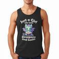 Just a Girl Who Loves Dragons And Books Dragon For Kids Men Tank Top Just a Girl Who Loves Dragons And Books Dragon For Kids Men Tank Top