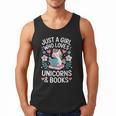 Just a Girl Who Loves Unicorns And Books Men Tank Top