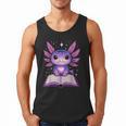 Kawaii Axolotl Cute Axolotls Reading Book Men Tank Top
