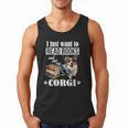 Kids Read Books & Pet My Blue Merle Corgi Lover Men Tank Top