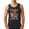 Knitting Reading Books Drinking Tea Knitter Knit Men Tank Top Knitting Reading Books Drinking Tea Knitter Knit Men Tank Top