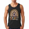 Leopard Teacher Wild About Reading Books Reader Librarian Men Tank Top