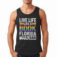LGBTQ Quote Live Life Like A Banned Rainbow Book Men Tank Top LGBTQ Quote Live Life Like A Banned Rainbow Book Men Tank Top