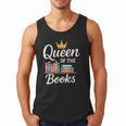 Librarian Queen Of The Books Book Reading Library Men Tank Top