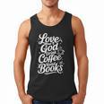 Love God Drink Coffee Read Books Christian Books Lovers Men Tank Top
