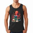 Octopus Reading Books Tea Coffee Men Tank Top