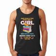 Once Upon A Time There Was A Girl Who Loves Books And Cats Men Tank Top