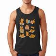 Orange Cats Reading Books Cat Lover Men Tank Top