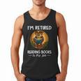 Owl I'm Retired Reading Books Is My Job Men Tank Top