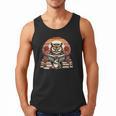 Owl Reading Books Book Library Bookworm Men Tank Top