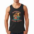 Paperbacks And Pool Days Flamingo Reading Summer Vibes Books Men Tank Top