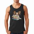 Papillon Books Reading Dog Breed Graphic For Men Women Kids Men Tank Top Papillon Books Reading Dog Breed Graphic For Men Women Kids Men Tank Top