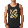 Peace Love Books Librarian Teacher Life Book Library Men Tank Top