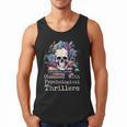 Psychological Thriller Reader Fan Skull Flowers Books Men Tank Top Psychological Thriller Reader Fan Skull Flowers Books Men Tank Top