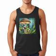 Rabbit Reading Book Under Large Mushroom Easter Bandana Men Tank Top