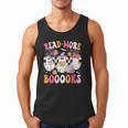 Read More Books Ghosts Reading Book Teacher Halloween Men Tank Top