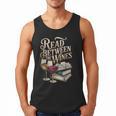 Read Between The Wines Vintage Book Lovers Wine Reading Men Tank Top