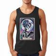 The Reader Tarot Card Reading Skeleton Skull Book Lover Men Tank Top