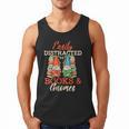 Reading Gnomes Cute Easily Distracted By Books And Gnomes Men Tank Top