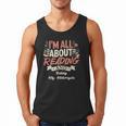 Reading And Motorcycle Life For Bikers Who Love Books Men Tank Top
