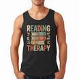 Reading Is My Therapy Book Lover Men Tank Top