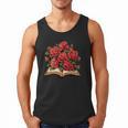 Red Roses Flowers Book Floral Men Tank Top Red Roses Flowers Book Floral Men Tank Top