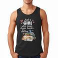 Retro Just A Girl Who Love Dogs Books And Coffee Bookworm Men Tank Top