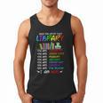Retro Librarian Book Reader Library Book Reading Men Tank Top