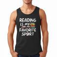 Retro Reading Is My Favorite Sport Baseball World Book Day Men Tank Top