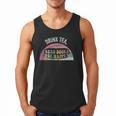 Retro Vintage Drink Tea Read Books Be Happy Reading Men Tank Top
