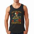 Skeleton Read Book Just One More Chapter Floral Book Lover Men Tank Top