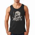 Skull Books Flowers Goth Reader Grunge Dark Alt Aesthetic Men Tank Top