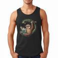 Sloth Reading a Book Lazy Sloth Bookworm Men Tank Top