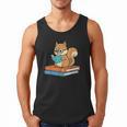 Squirrel Reading Book Glasses Bookworm Librarian Men Tank Top Squirrel Reading Book Glasses Bookworm Librarian Men Tank Top