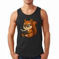 Squirrel Reading Book Lover Men Tank Top