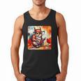 Squirrel Reading Comic Book On Autumn Branch Glasses Leaves Men Tank Top