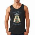 Teacher Alien Books UFO Reading Take Me To Your Reader Men Tank Top