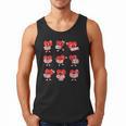 Teacher Valentines Day Reading Book Lover Bookworm Library Men Tank Top